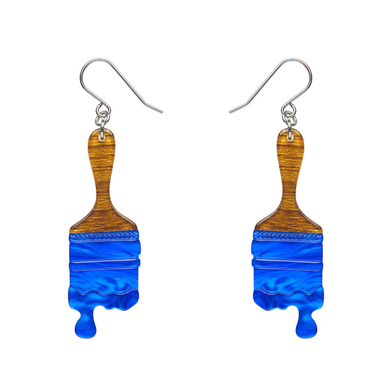 Paint Brush Ripple Drop Earrings by Erstwilder in Multiple Colors!