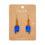 Paint Brush Ripple Drop Earrings by Erstwilder in Multiple Colors!