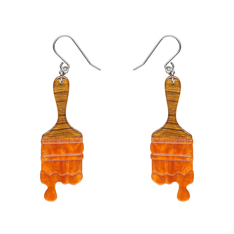 Paint Brush Ripple Drop Earrings by Erstwilder in Multiple Colors!