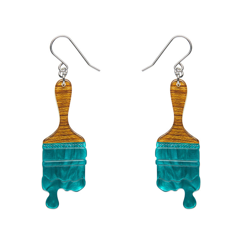 Paint Brush Ripple Drop Earrings by Erstwilder in Multiple Colors!