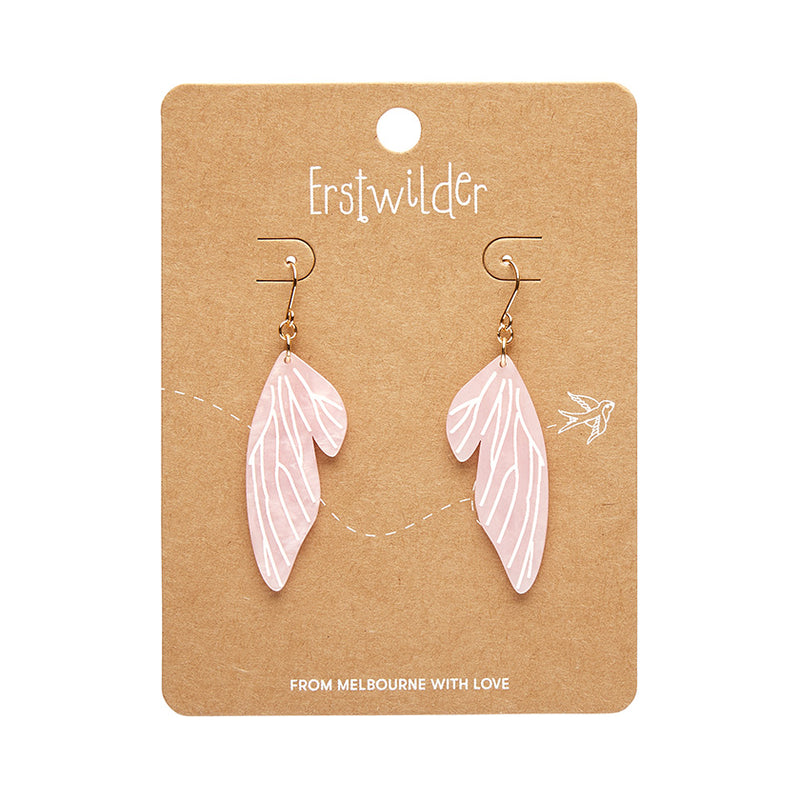 Fairy Wings Drop Earrings by Erstwilder in Multiple Colors