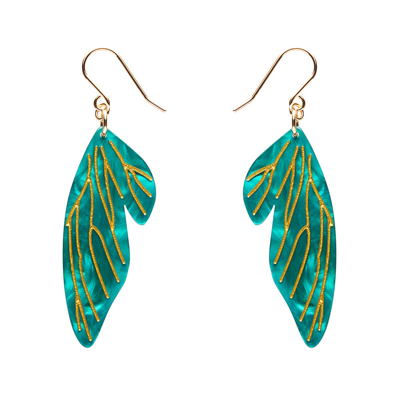 Fairy Wings Drop Earrings by Erstwilder in Multiple Colors