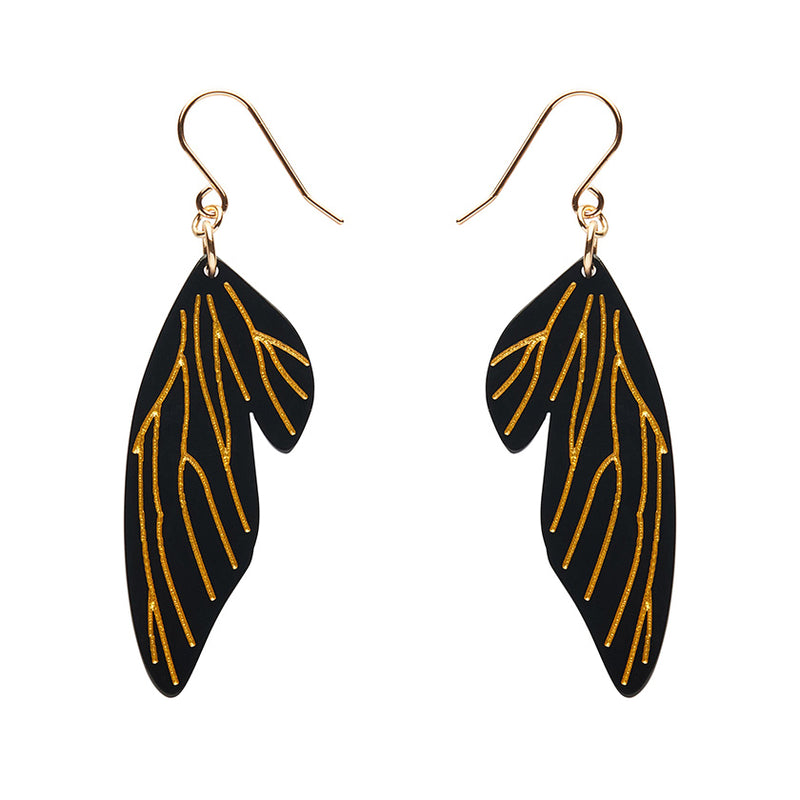 Fairy Wings Drop Earrings by Erstwilder in Multiple Colors