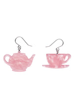 Tea Set Drop Earrings by Erstwilder in Multiple Colors