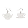 Tea Set Drop Earrings by Erstwilder in Multiple Colors