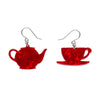 Tea Set Drop Earrings by Erstwilder in Multiple Colors