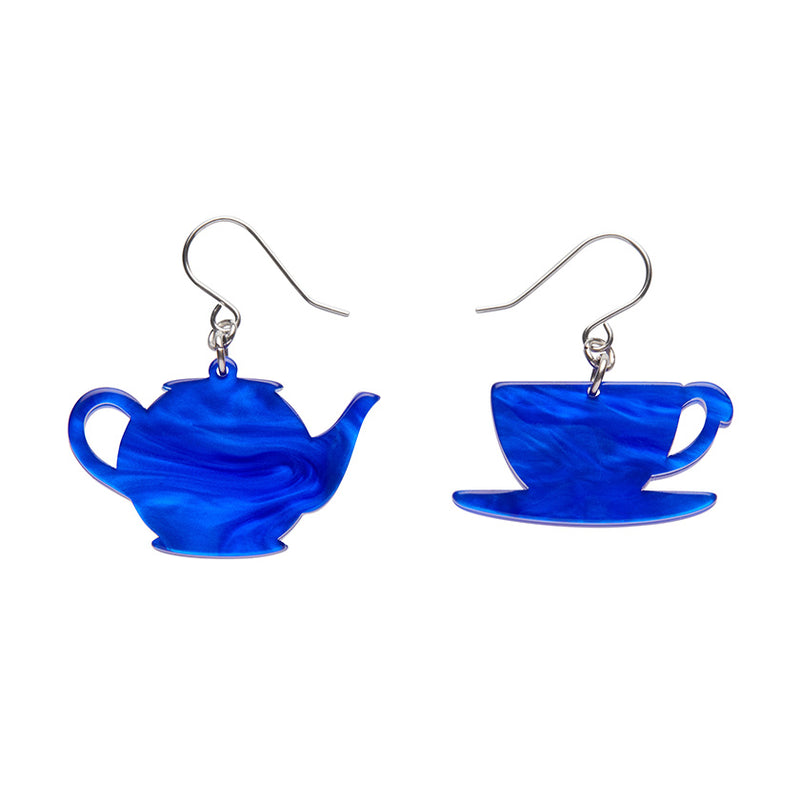 Tea Set Drop Earrings by Erstwilder in Multiple Colors