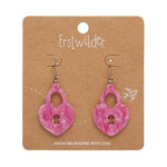 Heart Locket Drop Earrings by Erstwilder in Multiple Colors