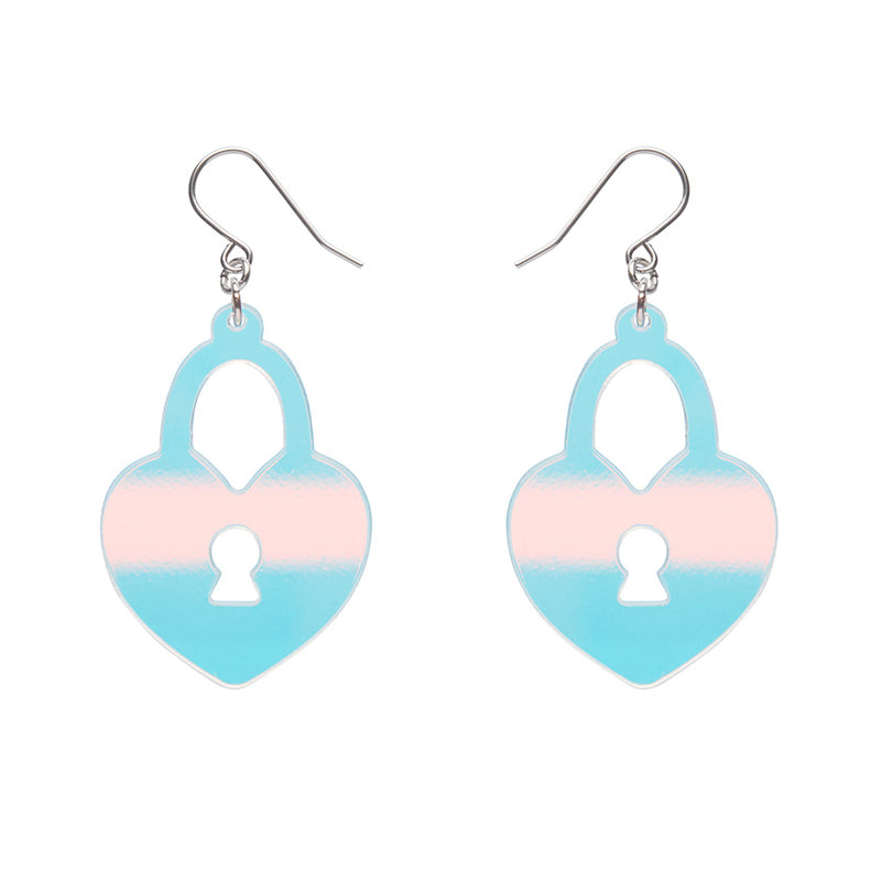 Heart Locket Drop Earrings by Erstwilder in Multiple Colors