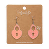 Heart Locket Drop Earrings by Erstwilder in Multiple Colors