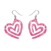 Heart Maze Drop Earrings by Erstwilder in Multiple Colors