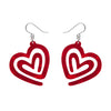 Heart Maze Drop Earrings by Erstwilder in Multiple Colors