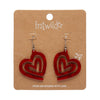 Heart Maze Drop Earrings by Erstwilder in Multiple Colors