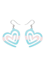 Heart Maze Drop Earrings by Erstwilder in Multiple Colors