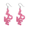 LOVE Drop Earrings by Erstwilder in Multiple Colors