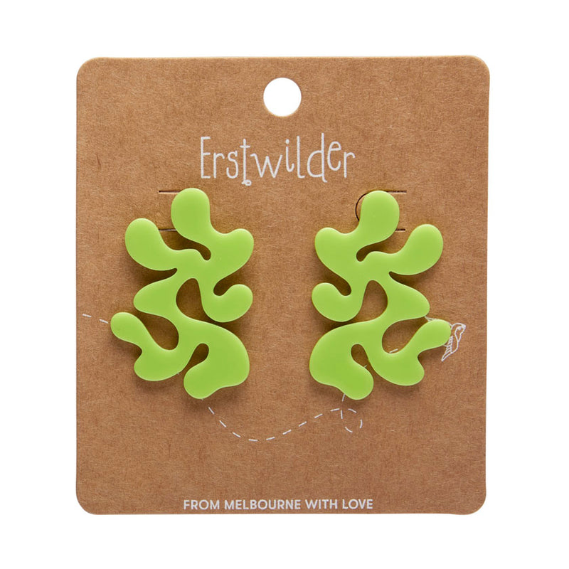 Coral Statement Stud Essential Earrings by Erstwilder in Multiple Colors