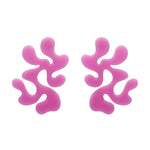 Coral Statement Stud Essential Earrings by Erstwilder in Multiple Colors