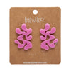 Coral Statement Stud Essential Earrings by Erstwilder in Multiple Colors