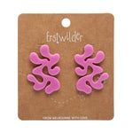 Coral Statement Stud Essential Earrings by Erstwilder in Multiple Colors