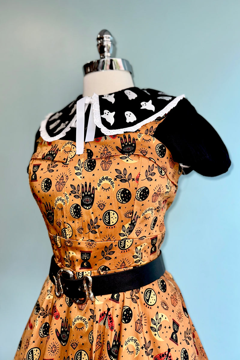 Phantomette Ghost Blouse by Hell Bunny