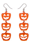 Halloween Pumpkins Drop Essential Earrings by Erstwilder in Multiple Colors