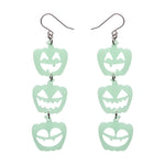 Halloween Pumpkins Drop Essential Earrings by Erstwilder in Multiple Colors