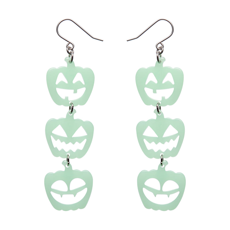 Halloween Pumpkins Drop Essential Earrings by Erstwilder in Multiple Colors