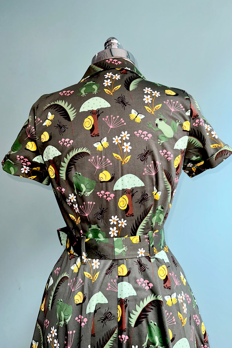 Frogs Knee-Length Shirtwaist Dress by Eva Rose