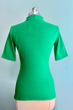 Kelly Green Denise Elbow Length Top by Heart of Haute