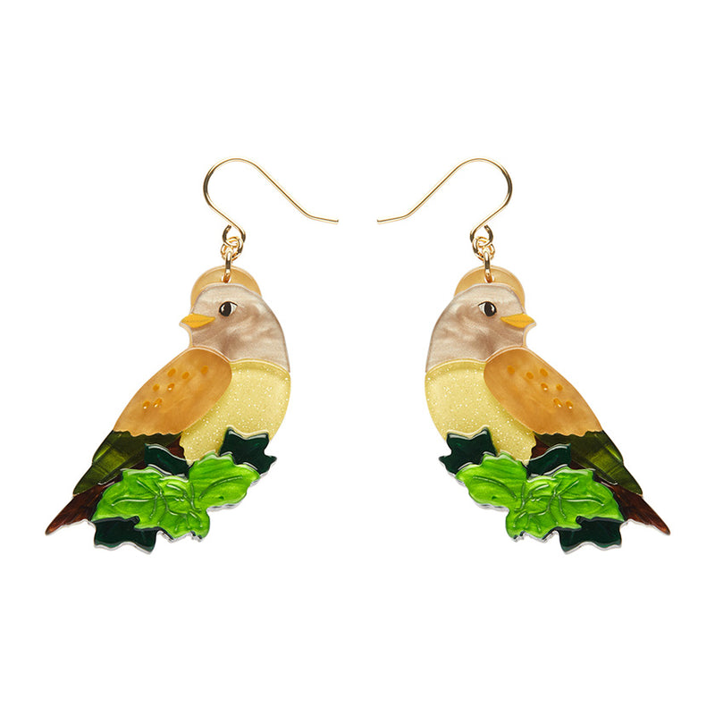 Wondrous Warbler Drop Earrings by Erstwilder