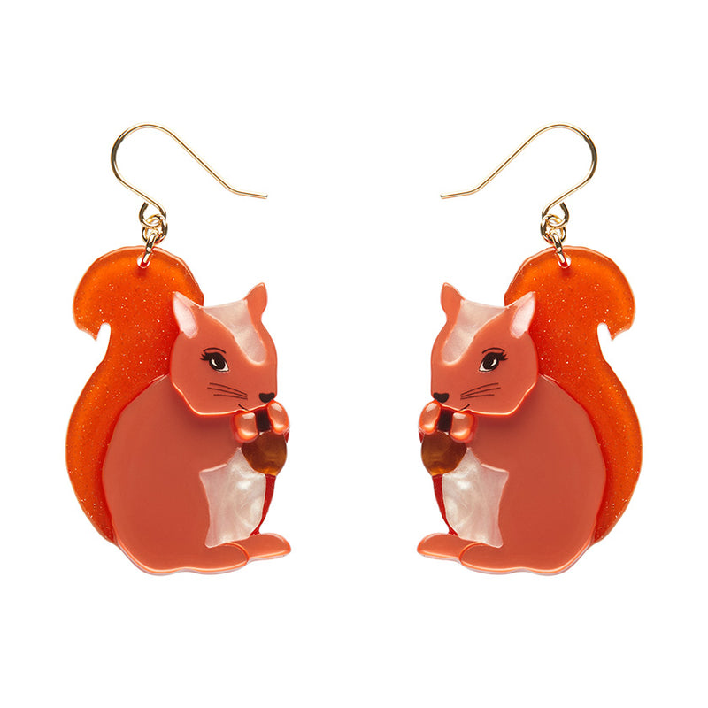 Cheeky Squirrel Drop Earrings by Erstwilder