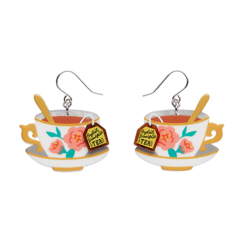 Fancy a Cuppa Drop Earrings by Erstwilder