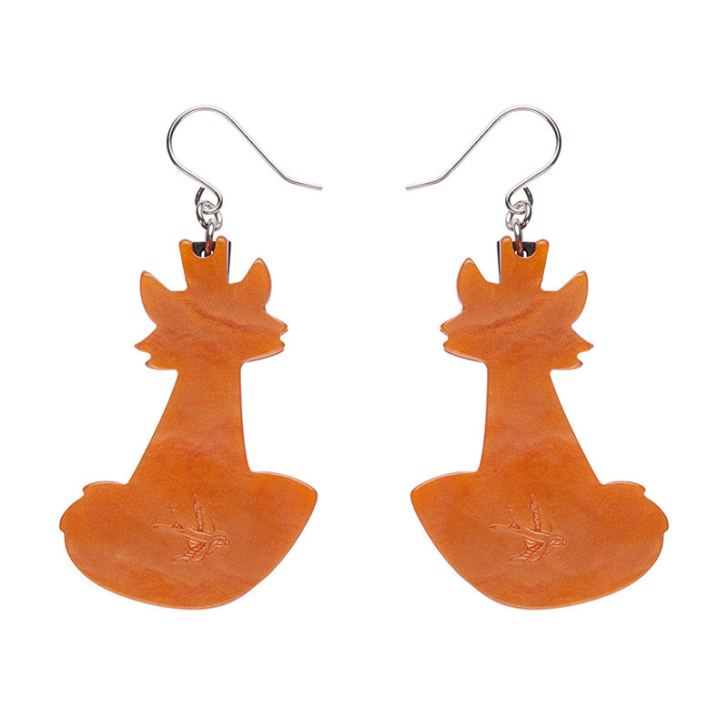 Felix the Fox Drop Earrings by Erstwilder