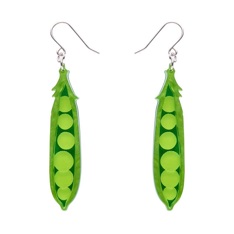 Peas Please Drop Earrings by Erstwilder