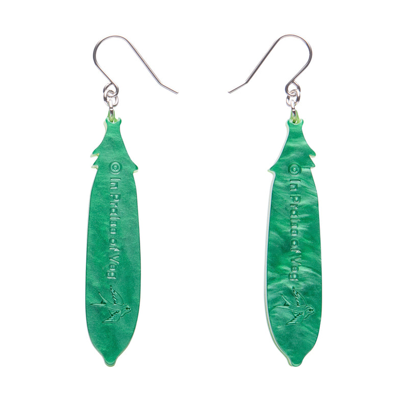 Peas Please Drop Earrings by Erstwilder