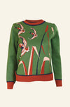 Green Flying Ducks Esther Sweater by Palava