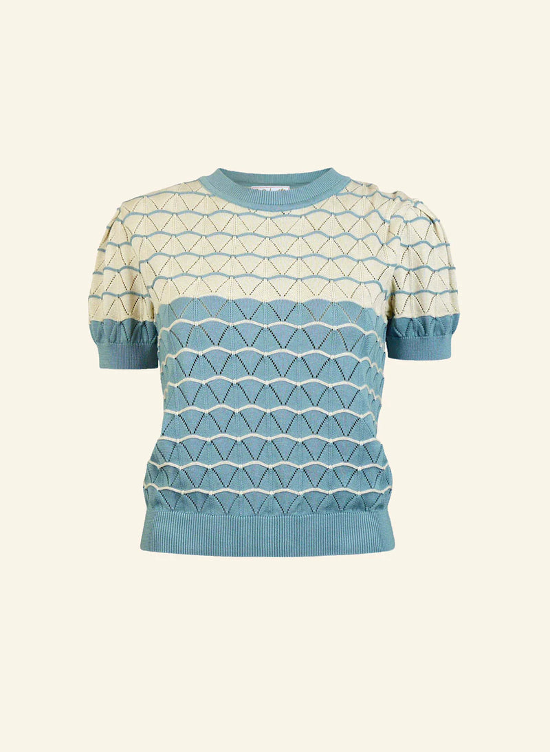 Teal Shell Eve Pullover Top by Palava