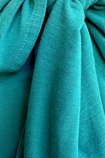 Teal Green Long Sleeve Tie Neck Jersey Top by Compania Fantastica