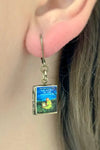 Nancy Drew Book Locket Earrings by Marshall and Rose