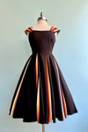 Halloween Striped Dress with Godets