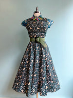 Sitting Deer Midi Dress by Retrolicious