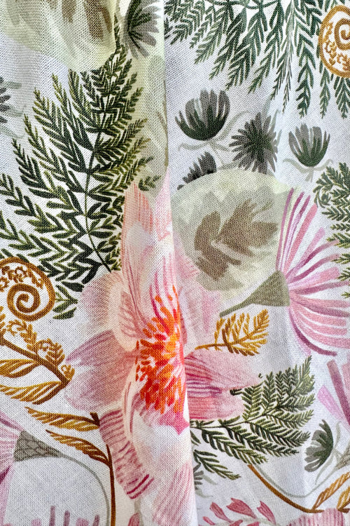 Pink and Green Floral Greta Dress by Retrolicious