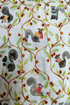 Squirrel and Acorns Button Down Cropped Top by Banned