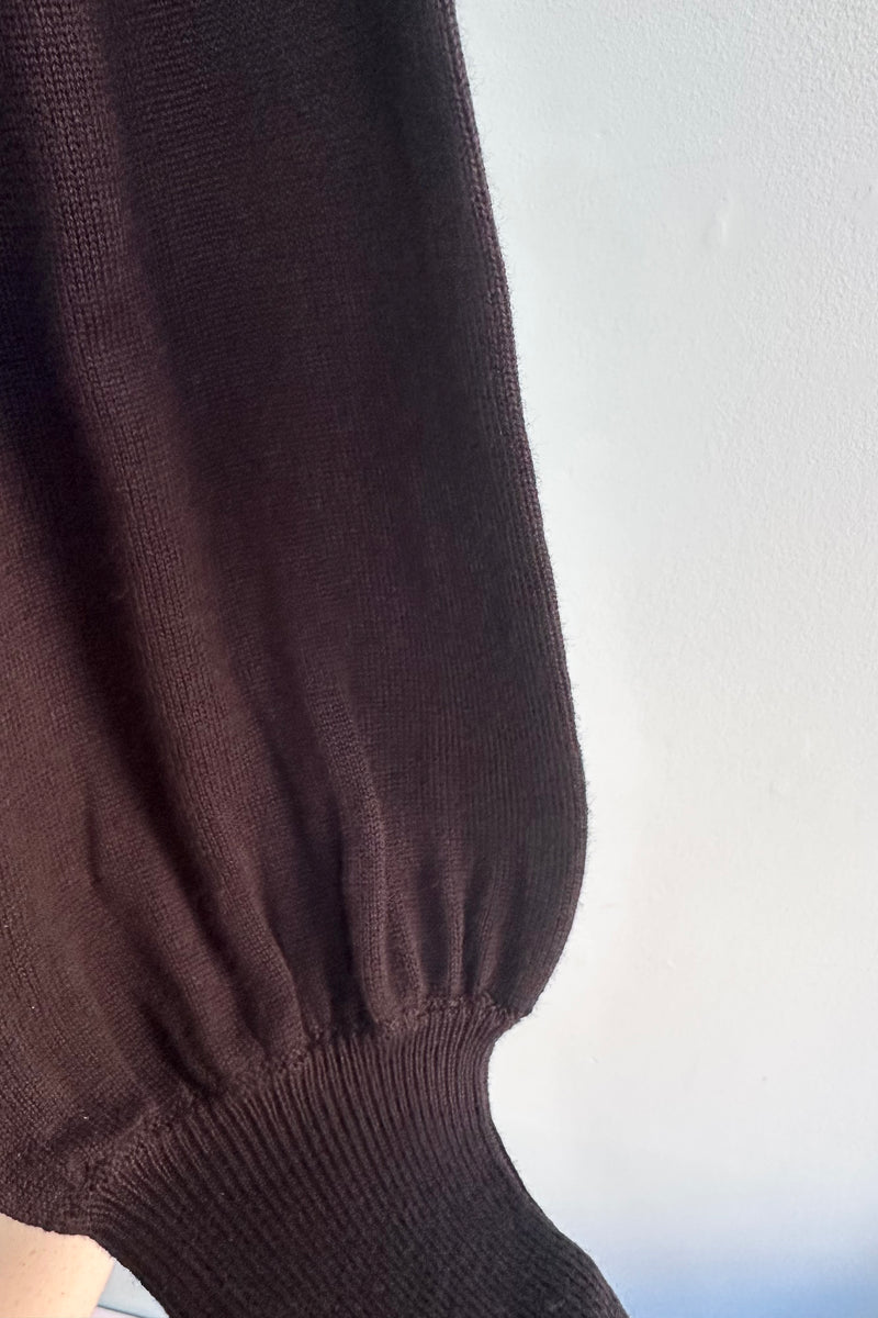 Angel Pointelle Knit Sweater in Black by Banned