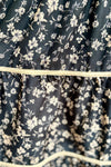 Black Floral Long Sleeve Mini Dress