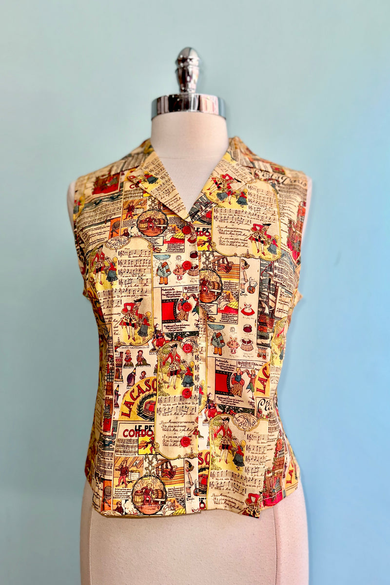 Musical Cartoons Top by Tulip B.
