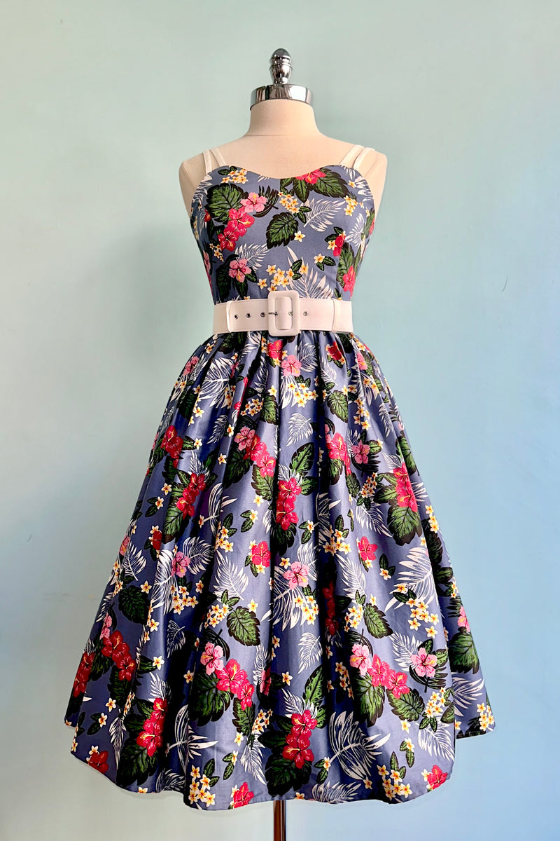 Jade Tropical Oasis Dress by Collectif