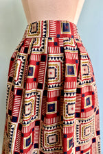 Red Quilt Florence Skirt by Palava