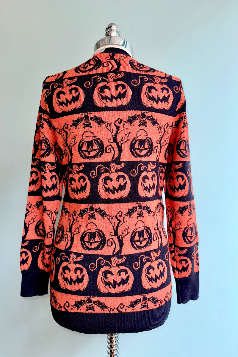 Wickedly Pumpkin Fiona Cardigan by Miss Lulo