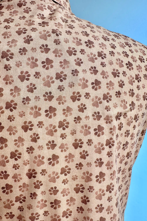 Paw Print Bow Top by Retrolicious